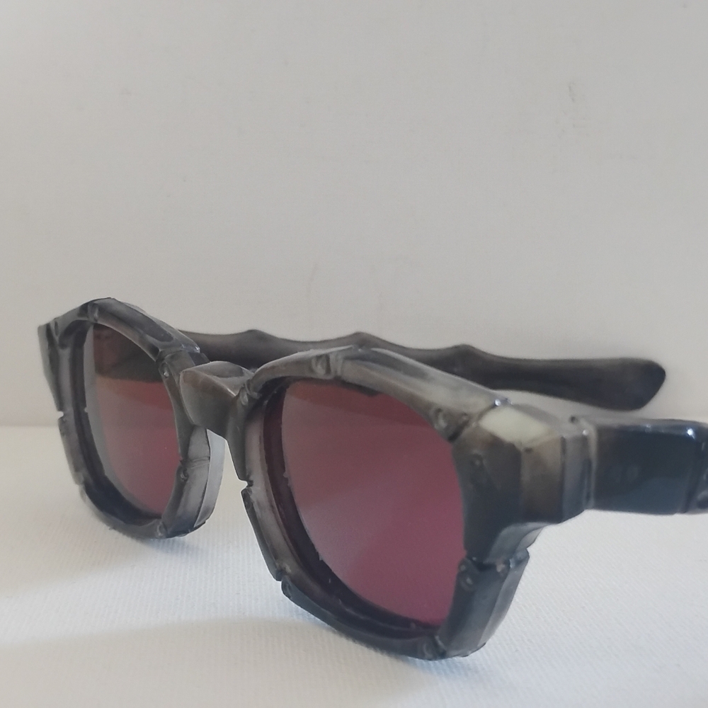 Rare Vintage MOD TIKI HAWAIIANA Mid Century Bamboo SunGLASSes . NOS